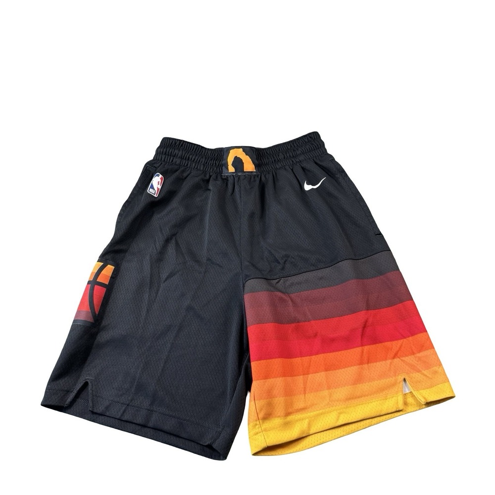 Nike Engineered Utah Jazz Athletic Basketball Shorts Black Mens Size 30 S